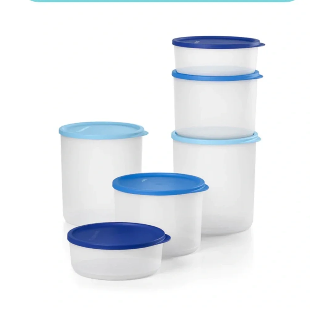 Tupperware | Kitchen | New Tupperware Basic Bright Round 6pc Set | Poshmark